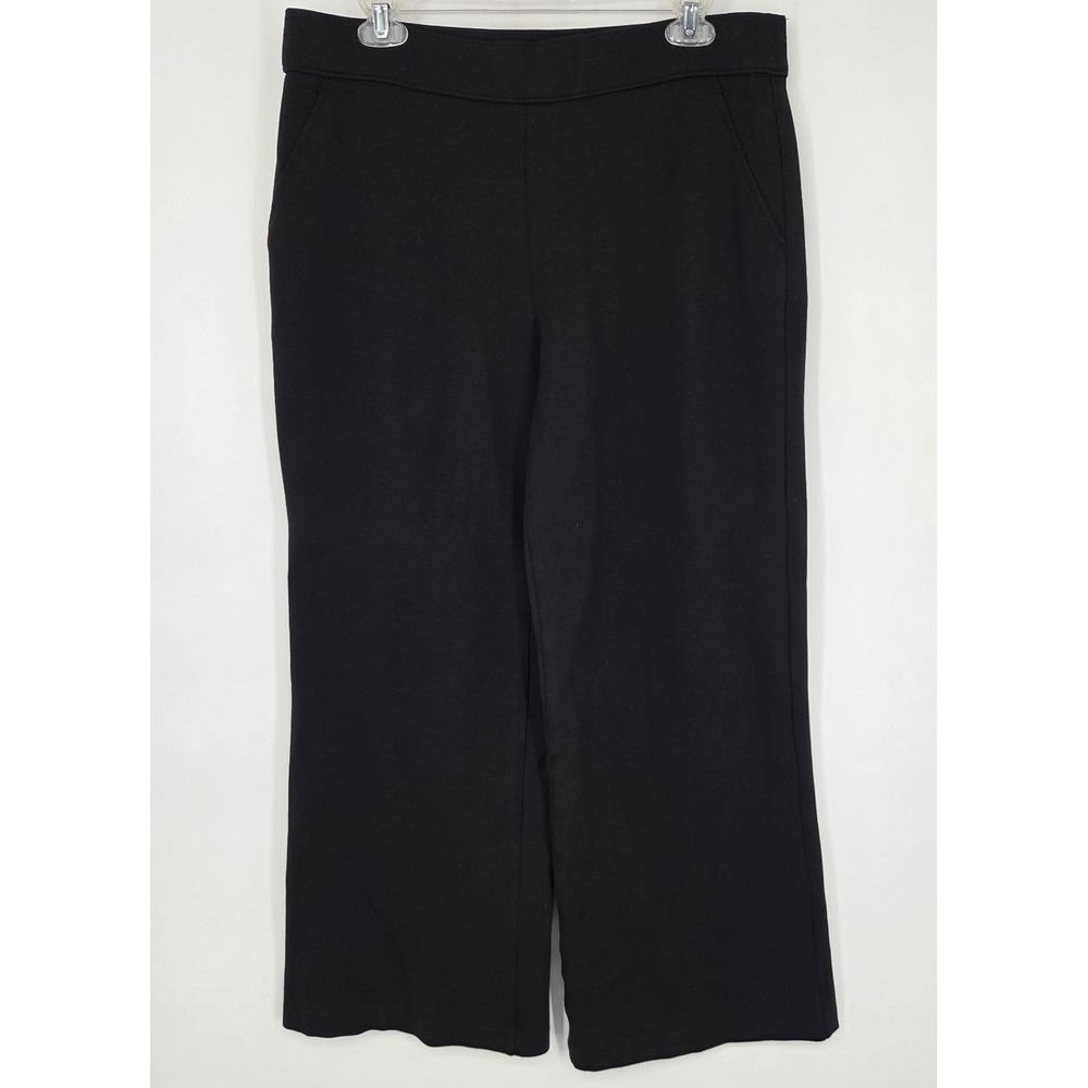 SPANX The Perfect Wide Leg Pant Black‎ Ponte High Rise Women's Size XL